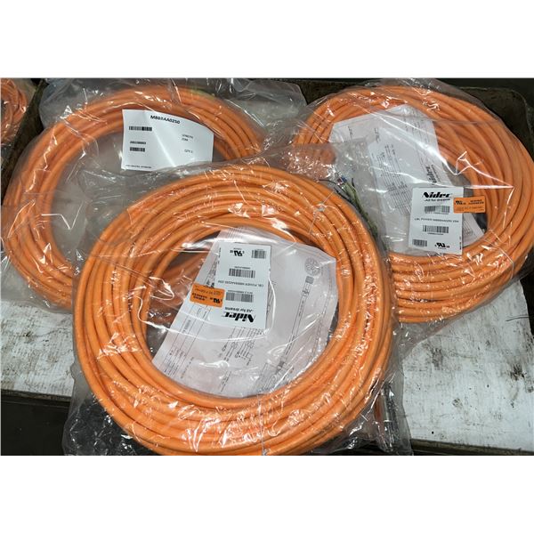 (3) Nidec #MBBBAA0250 - 25M Length - Cables