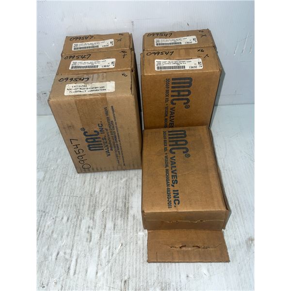 Lot of (6) MAC Valves #92B-AAF-BJA-DM-DFBP-1DM