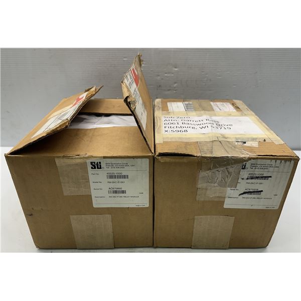 (2) Omron Sti #RM-2AC-IP-SB1 Relay Modules