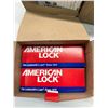 Image 2 : Lot of American Lock #S1107RED Locks w/Key