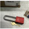 Image 3 : Lot of American Lock #S1107RED Locks w/Key
