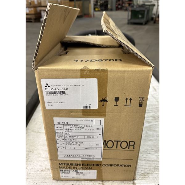 Mitsubishi #HF354BS AC Servo Motor w/Absolute Encoder OSA105S5A