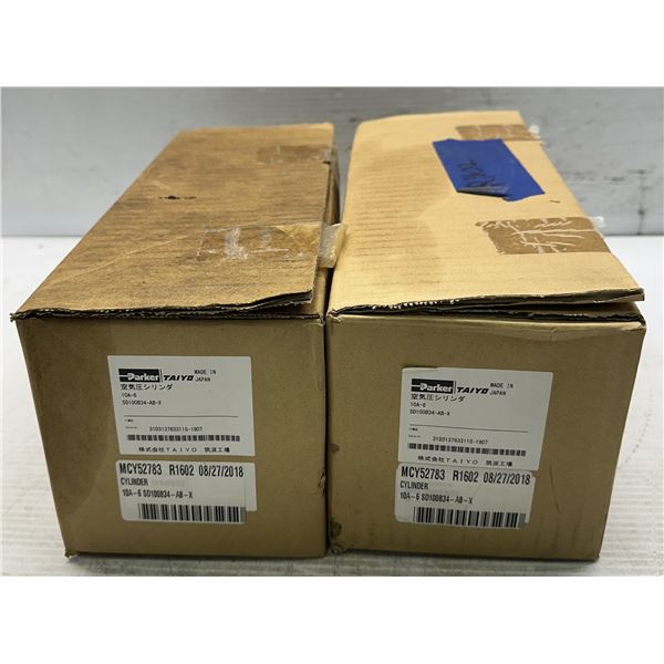 (2) Parker #10A-6 SD100B34-AB-X Cylinders