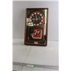 Image 1 : 7UP Clock Mirror - 13 1/4" x 21 1/2"