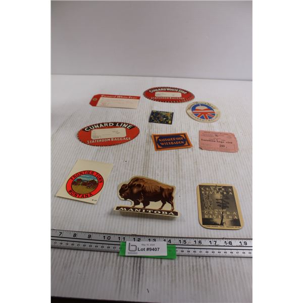 (10) Assorted Labels