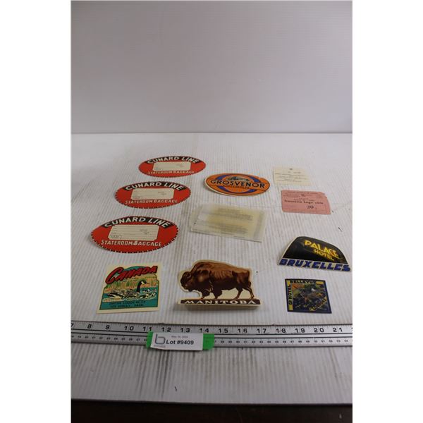 (10) Assorted Labels