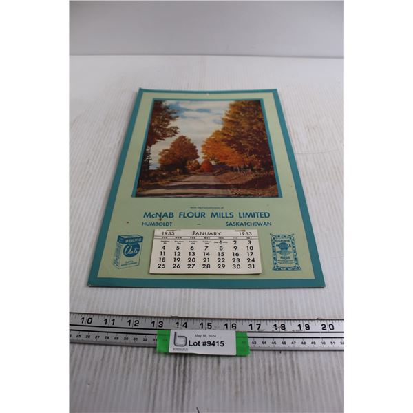 McNab Flour Mills Limited 1953 Calendar
