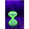 Image 1 : *Uranium Glass Kerosene Lamp w/ Chiminy