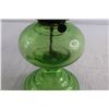 Image 5 : *Uranium Glass Kerosene Lamp w/ Chiminy