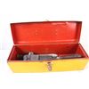 Image 7 : Antique Adjustable Wrenches, Soldering Iron, Punches, Misc. in Tool Box