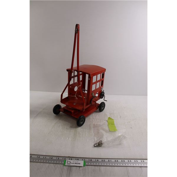 1950's Tri-Ang Tin Boom Crane Toy - English Made