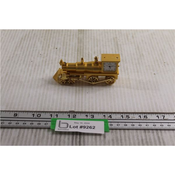 "Gold" Train Clock