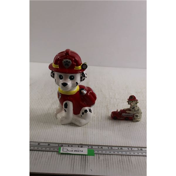 Marshal Paw Patrol Bank, Dalmatian Decoration