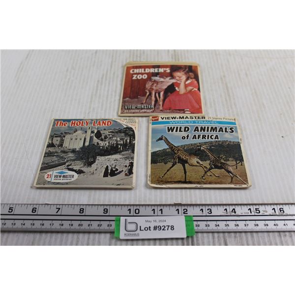 (3) Packs View Master Discs