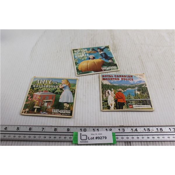 (3) Packs View Master Discs