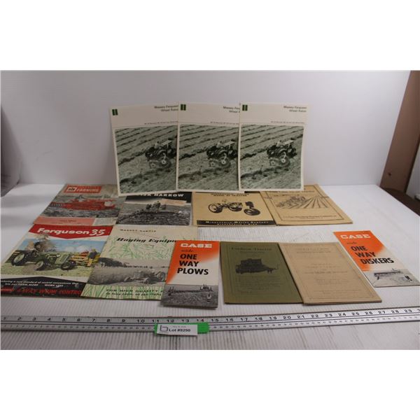 Assorted Tractor Manuals and Farm Brochures