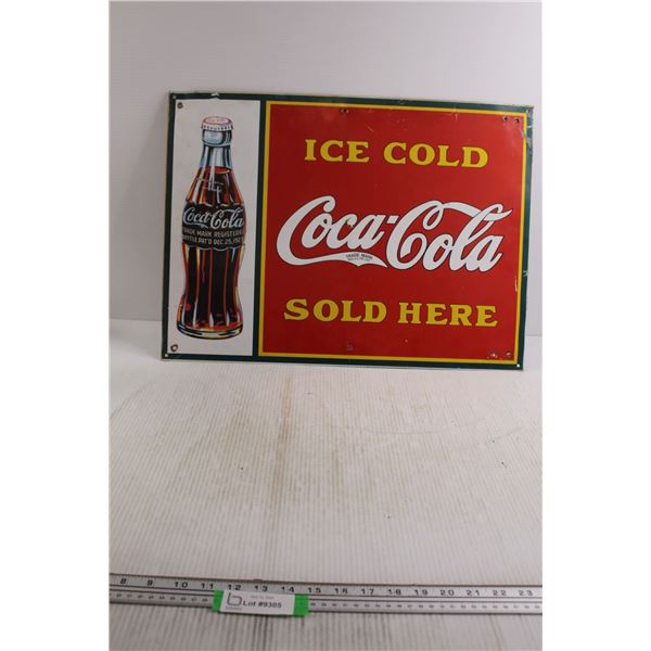 Coca-Cola Sign - 23 3/4" x 17 1/4"