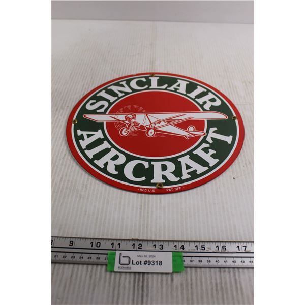 Sinclair Aircraft Sign - 11 3/4 