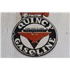 Image 3 : Quincy Gasoline Sign - 4 1/2" x 8"