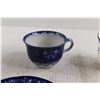 Image 2 : (2) Pairs Flo Blue Teacups and Saucers - Circa 1892