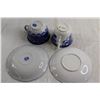 Image 6 : (2) Pairs Flo Blue Teacups and Saucers - Circa 1892