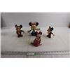 Image 1 : (2) Minnie and (2) Mickey Mouse Figurines