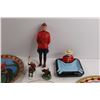 Image 6 : (4) RCMP Plates, Figurine, and Other Merch
