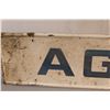 Image 2 : Agent Metal Sign - 4FTx 10"