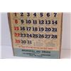 Image 3 : Rexall 1961 Wall Calendar in Plastic