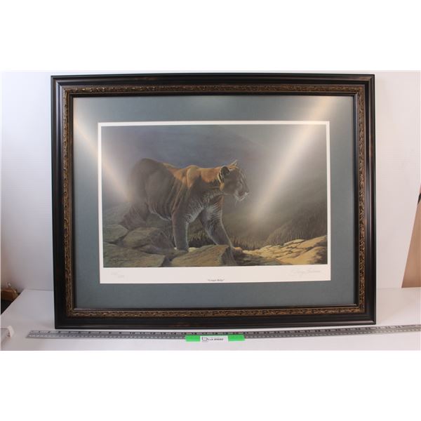 "Cougar Ridge" Framed Print/Picture by Shelley Barkman - 32"x25"