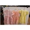 Image 1 : (2) Vintage Girls Dresses w/ Slips ( Approx Size Girls 5-6)