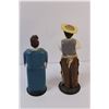 Image 4 : (2) Vintage Handcrafted Statues - 9.5"x3"