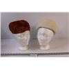 Image 1 : (2) Vintage Women's Hats ( Feather & Felt)