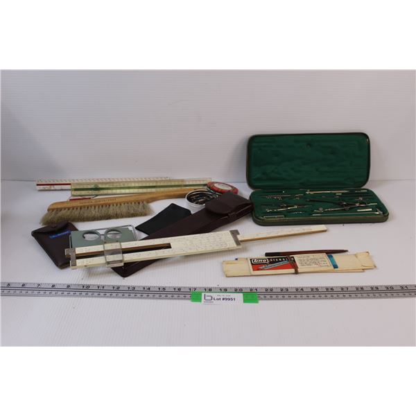 Vintage Drafting/Designing Tools/Supplies Lot