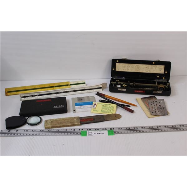 Vintage Drafting/Designing Tools/Supplies Lot