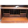 Image 3 : *Walnut Drop Front Bookcase Secretary with Original Hardware - Casters Not Included