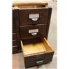 Image 5 : *Quarter Cut Oak Stacking File Cabinet Section - 13" x 41" x 15" H, Some Damage