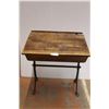 Image 1 : *Antique Cast Iron-Framed Adjustable School Desk - 25" x 19" x 32" H