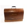 Image 9 : Antique Singer Electric Sewing Machine with Carrying Case