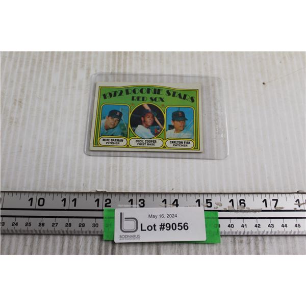 1972 Topps Rookie Stars Red Sox Card