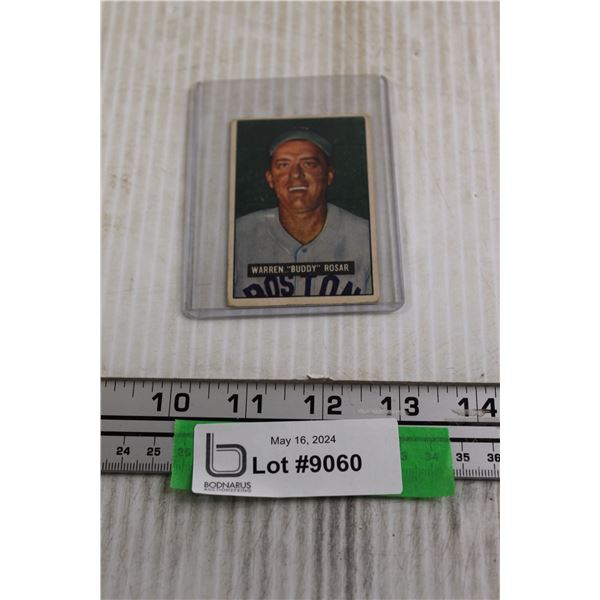 1951 Bowman Warren "Buddy" Rosar Card