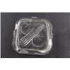 Image 2 : 1930s Vegetable Glass Refrigerated Pressed Glass Holder