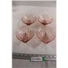 Image 1 : (4) 1930s Shell Pink Depression Glass Bowls