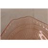 Image 2 : Pink Depression Glass Rose Pattern Plate