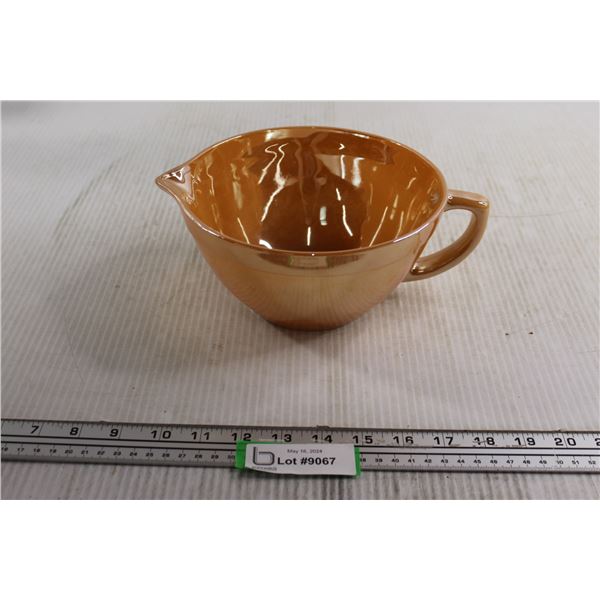 Peach Lustre Fire King Batter Bowl