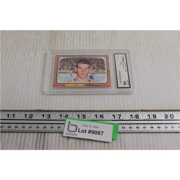 ^Bobby Orr REPLICA Topps Hockey Card in Case