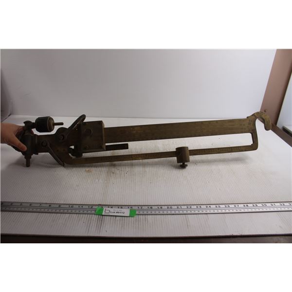 Fairbanks Brass Beam Scale - 34" Long