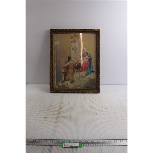 Vintage Picture In Frame - 14 1/2" x 18 1/2", Rosthern SK