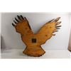 Image 5 : *Wooden Eagle Clock - 30" x 25", (works)
