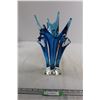 Image 1 : Chalet Blue Art Glass Vase - Small Chip